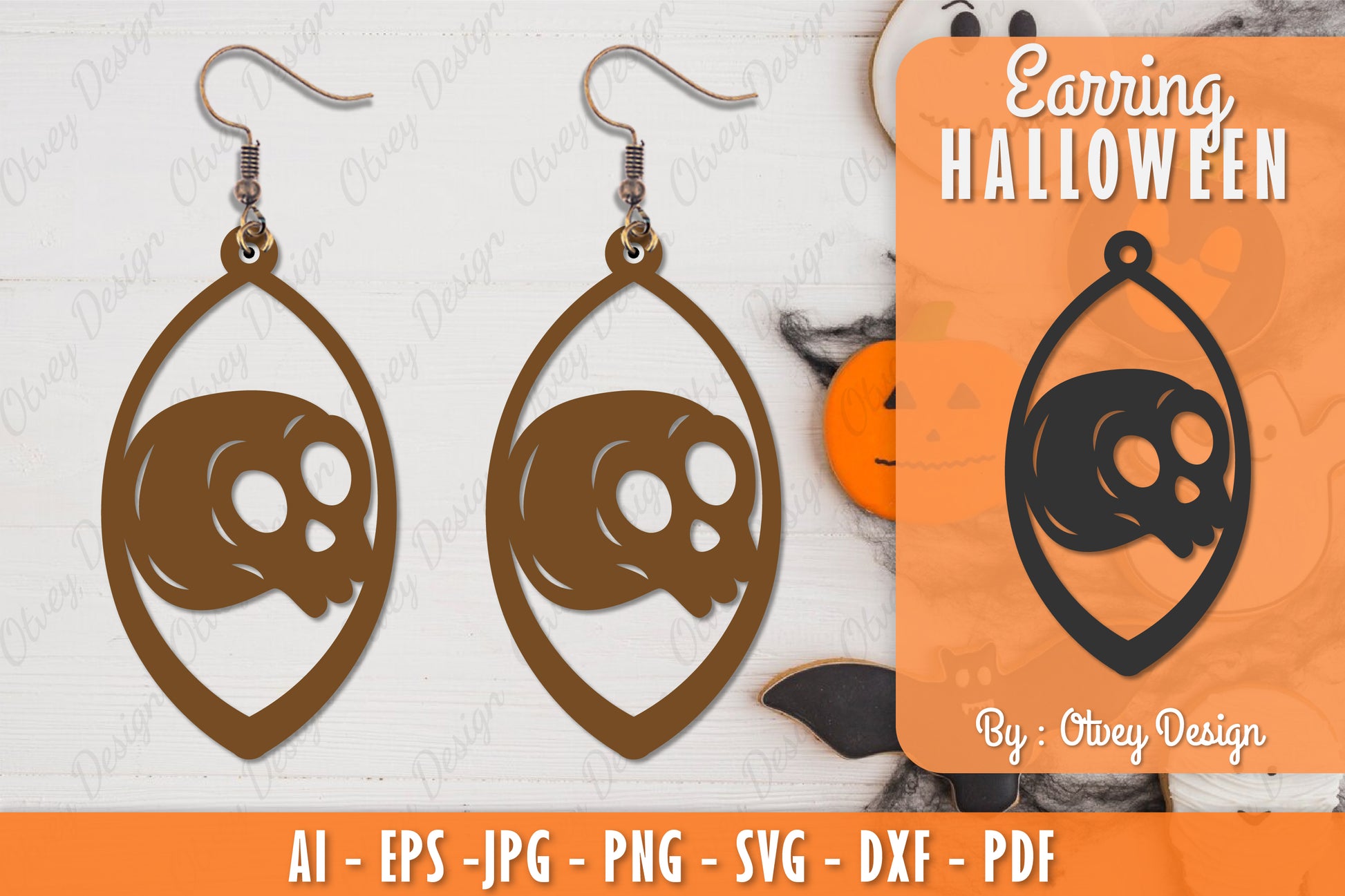 Earring Halloween Lasercut SVG Bundle 155 - CraftNest - Digital Crafting and Art