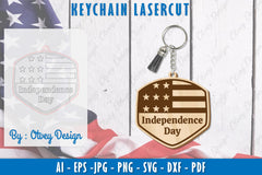 Patriotic Keychain SVG Bundle 10 - CraftNest - Digital Crafting and Art
