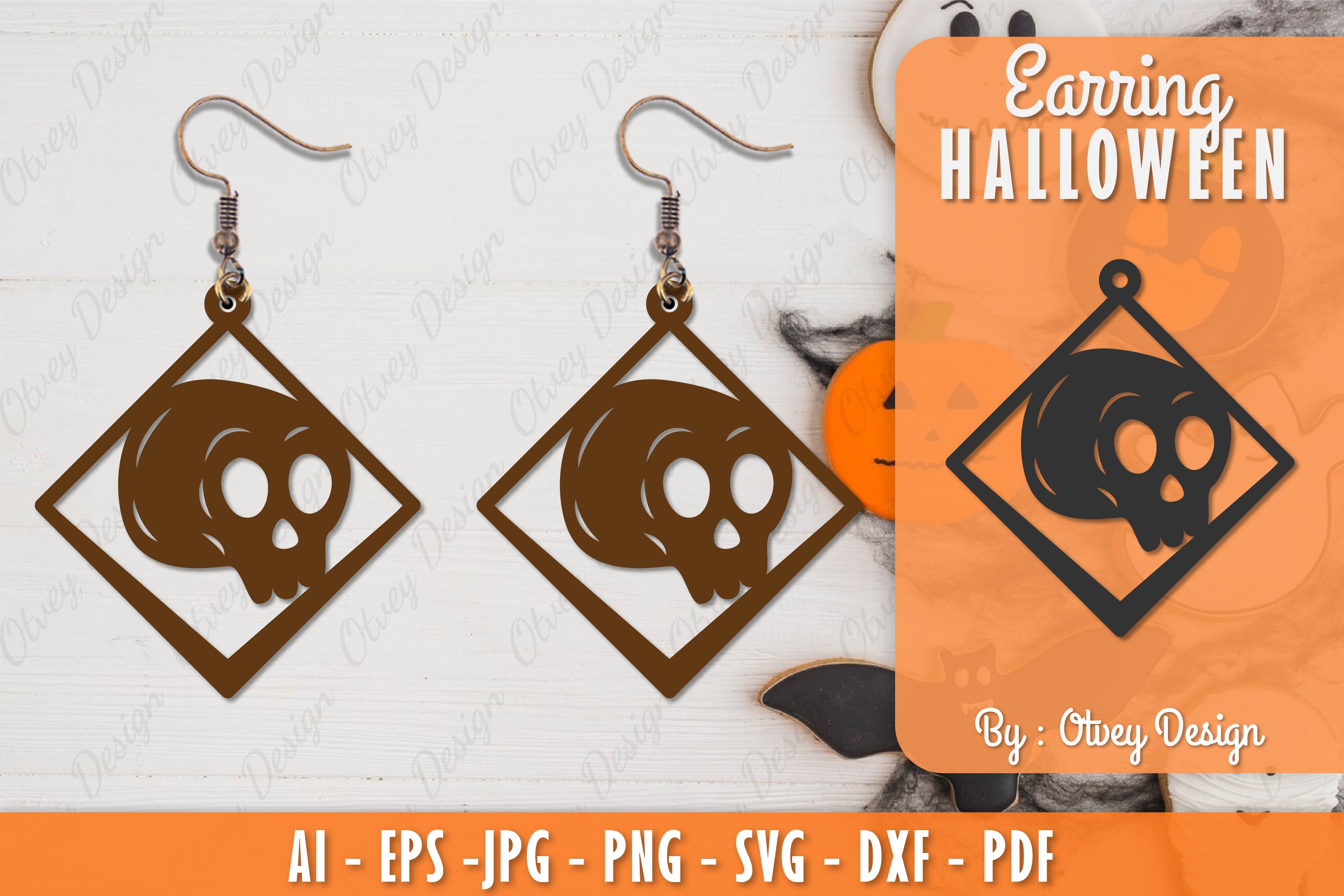 Earring Halloween Lasercut SVG Bundle 212 - CraftNest - Digital Crafting and Art