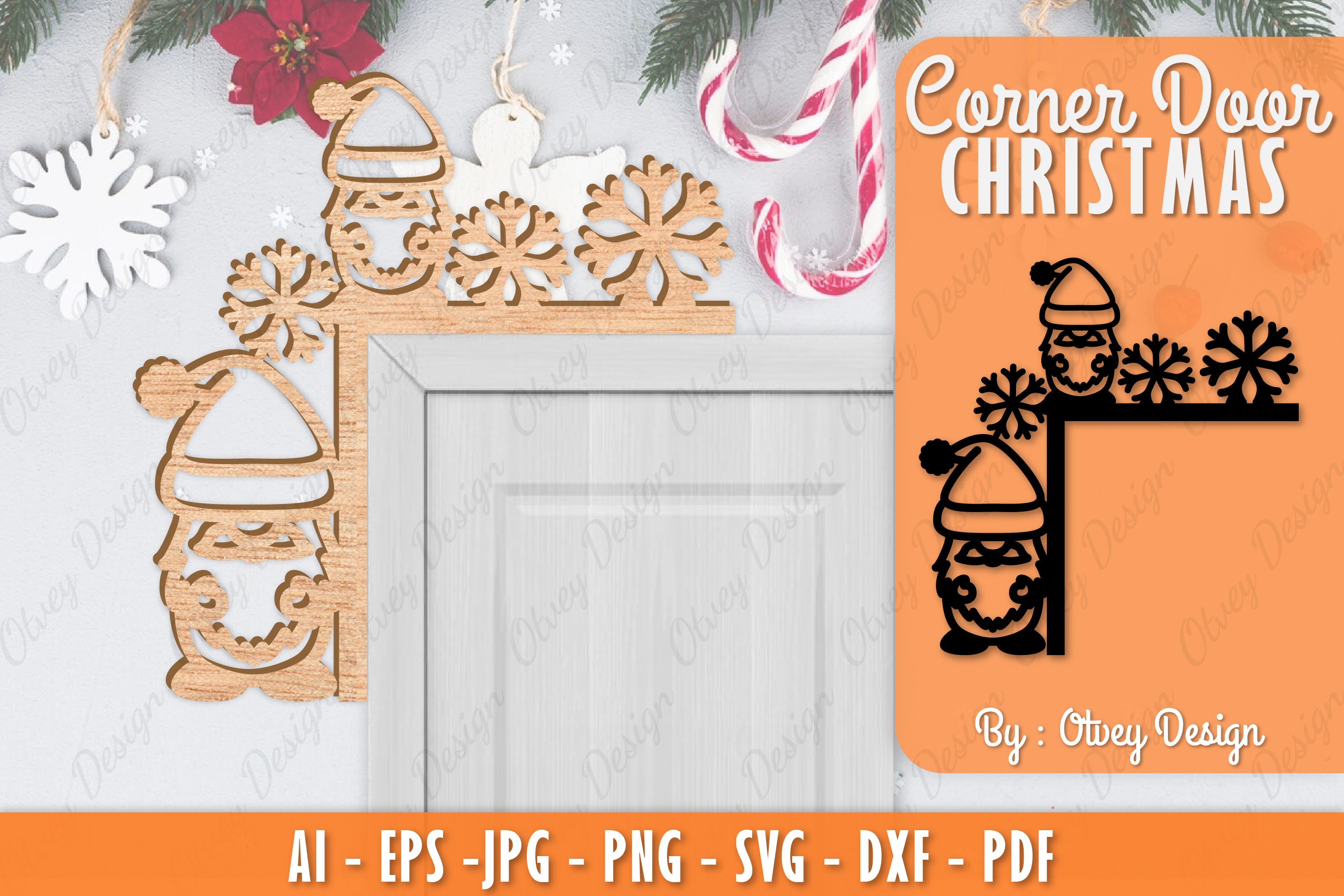 Christmas Corner Door SVG Bundle 10 - CraftNest - Digital Crafting and Art