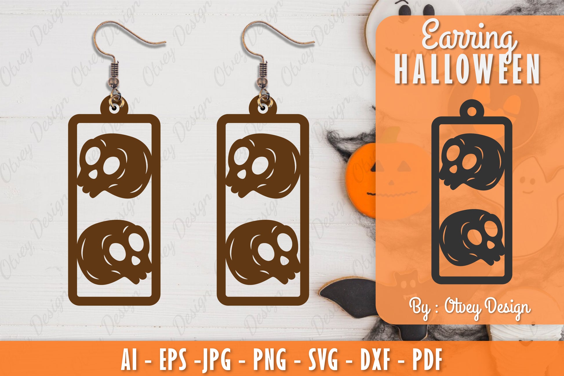 Earring Halloween Lasercut SVG Bundle 40 - CraftNest - Digital Crafting and Art
