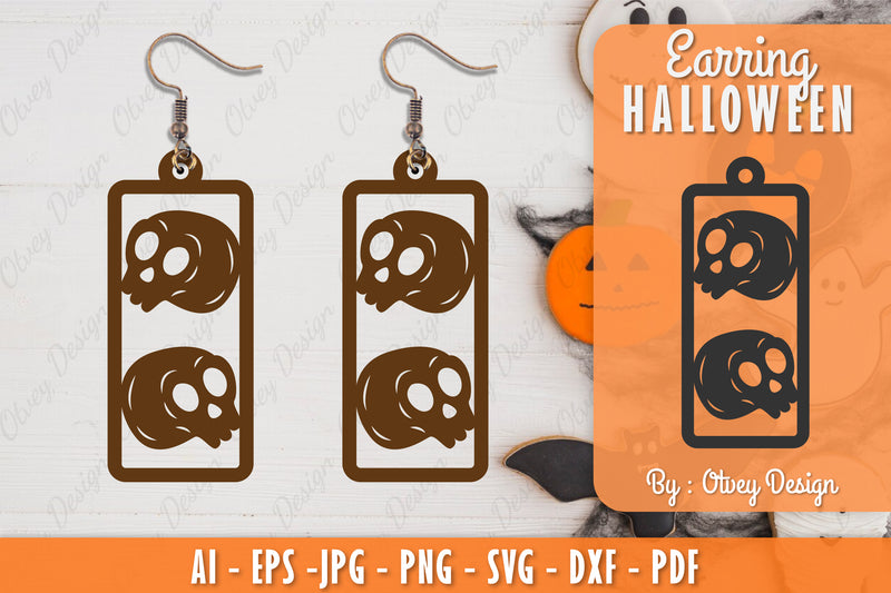 Earring Halloween Lasercut SVG Bundle 40 - CraftNest - Digital Crafting and Art