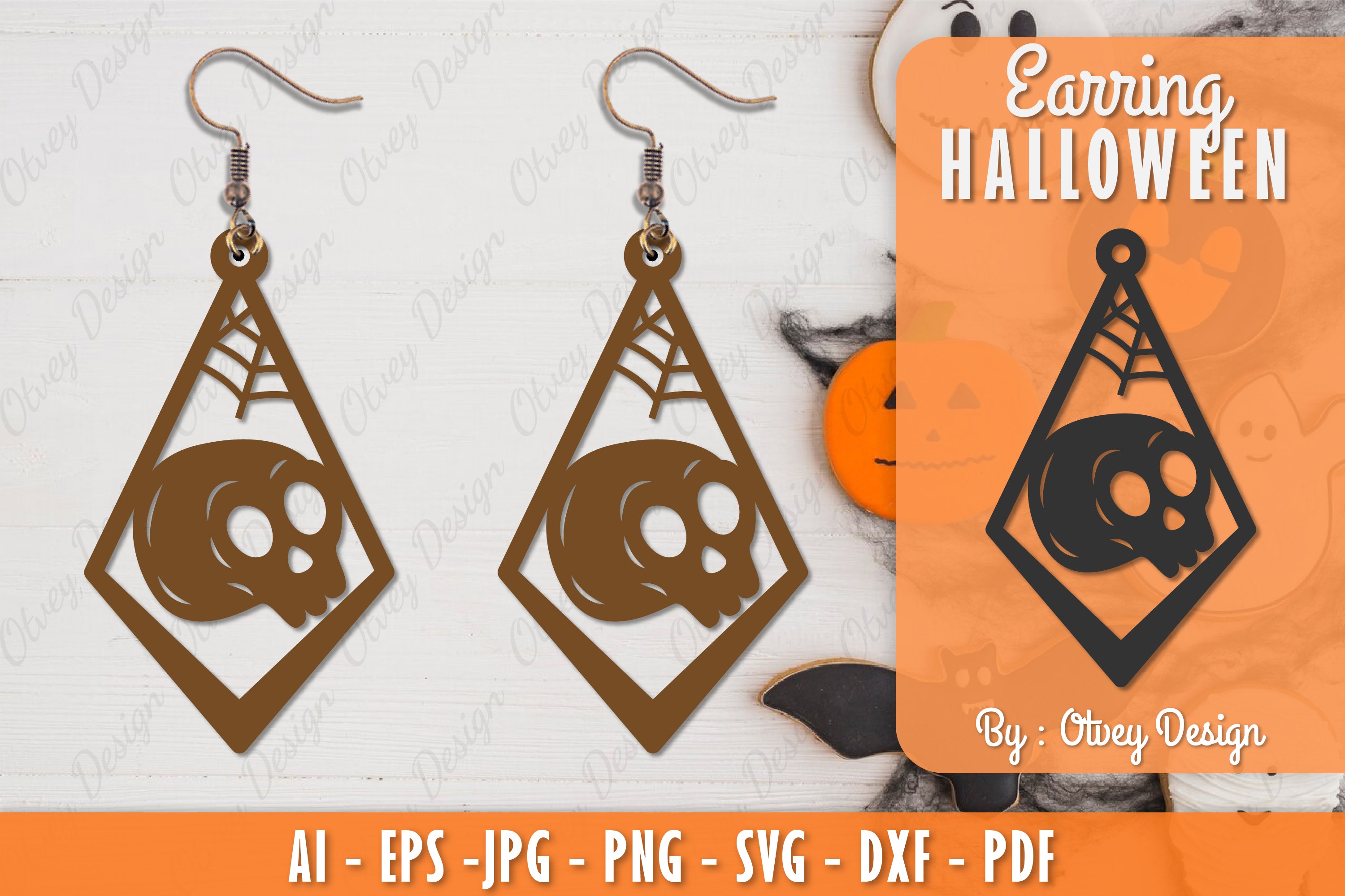 Earring Halloween Lasercut SVG Bundle 126 - CraftNest - Digital Crafting and Art