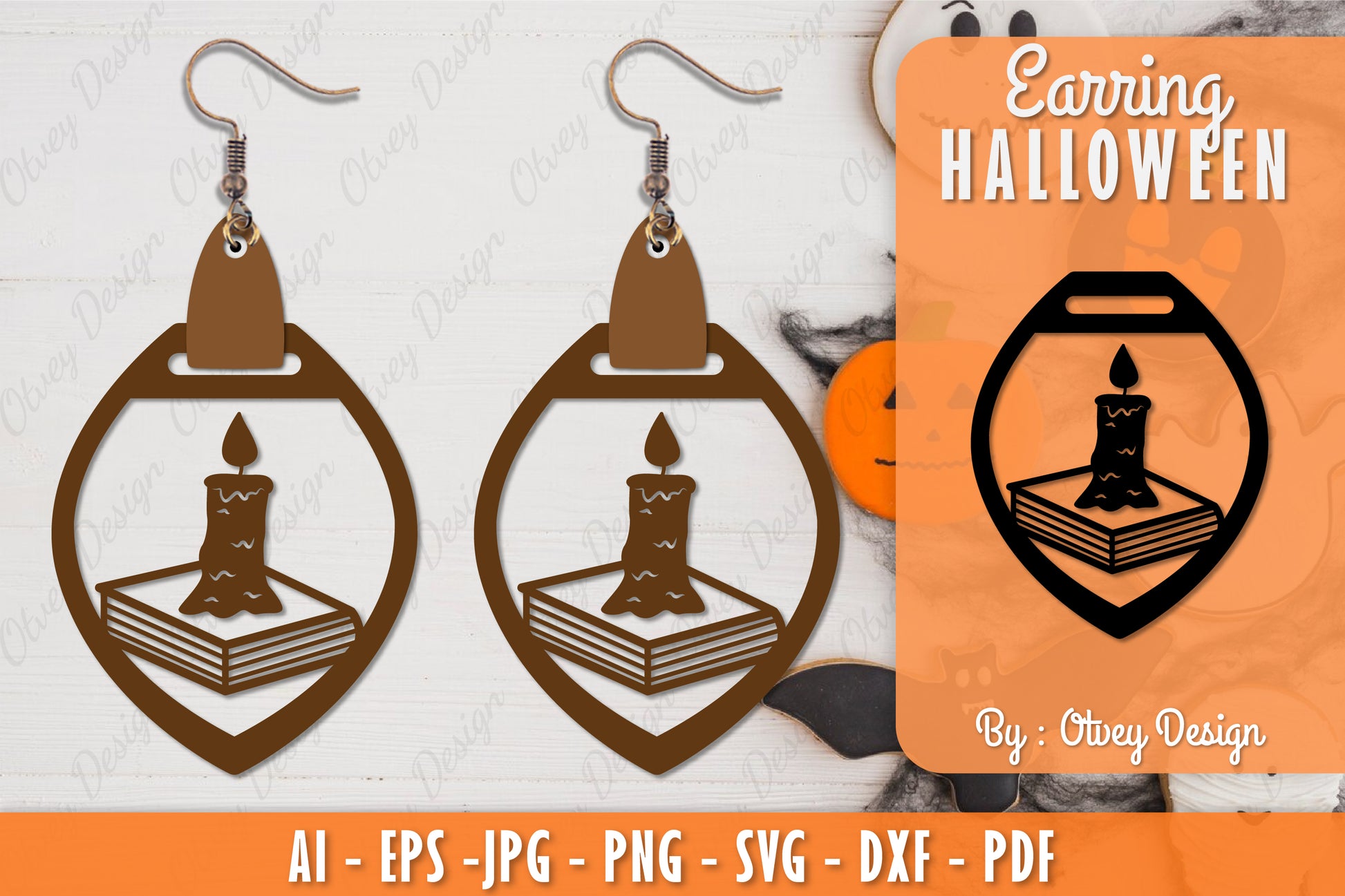 Earring Halloween Lasercut SVG Bundle 272 - CraftNest - Digital Crafting and Art