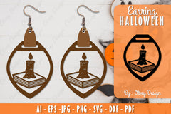 Earring Halloween Lasercut SVG Bundle 272 - CraftNest - Digital Crafting and Art