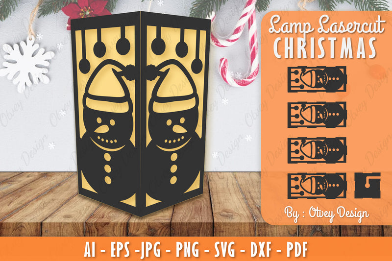 Christmas Lamp Lasercut SVG Bundle 11 - CraftNest - Digital Crafting and Art