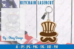 4th of July Keychain SVG Bundle 8 - CraftNest - Digital Crafting and Art