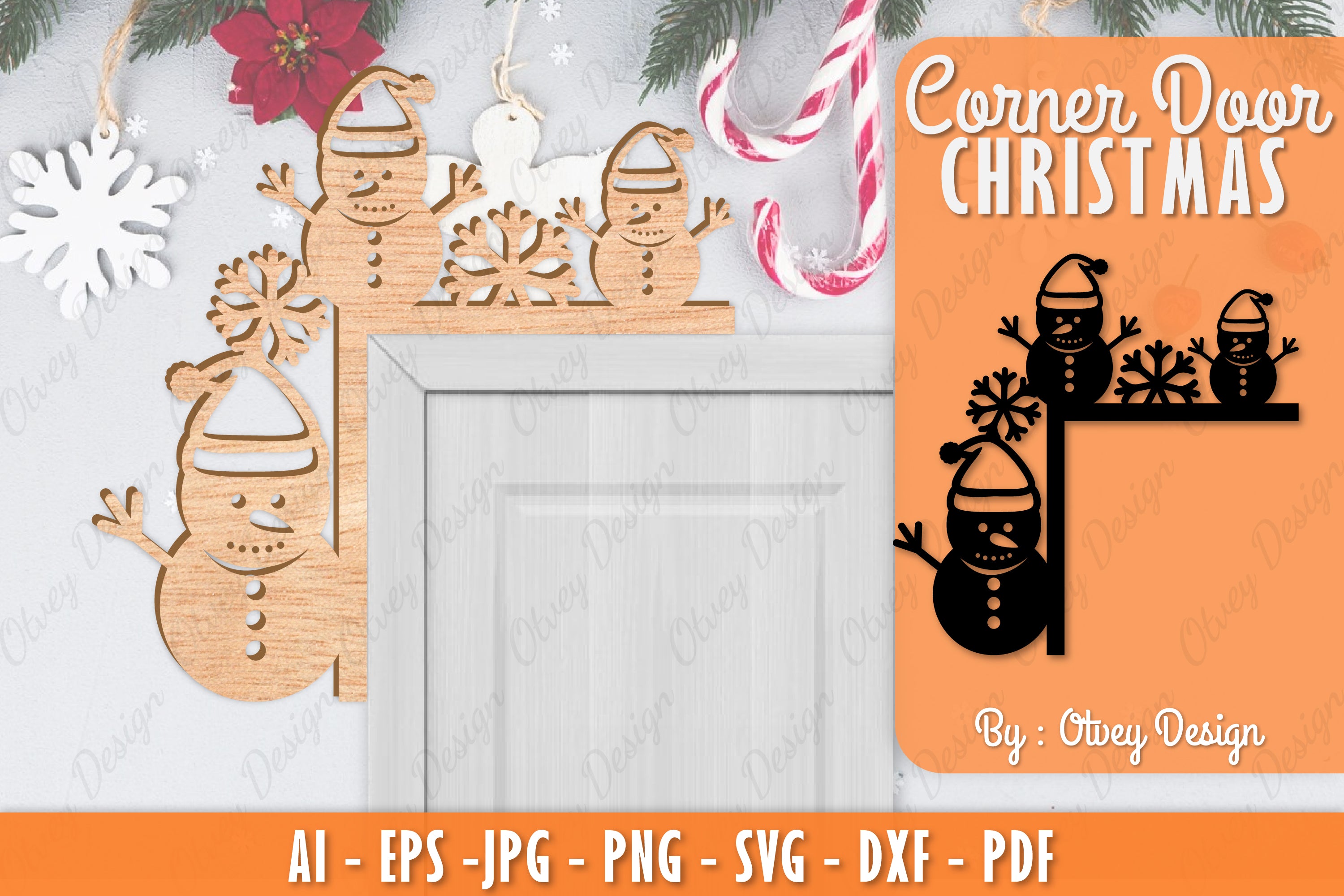 Christmas Corner Door SVG Bundle 11 - CraftNest - Digital Crafting and Art