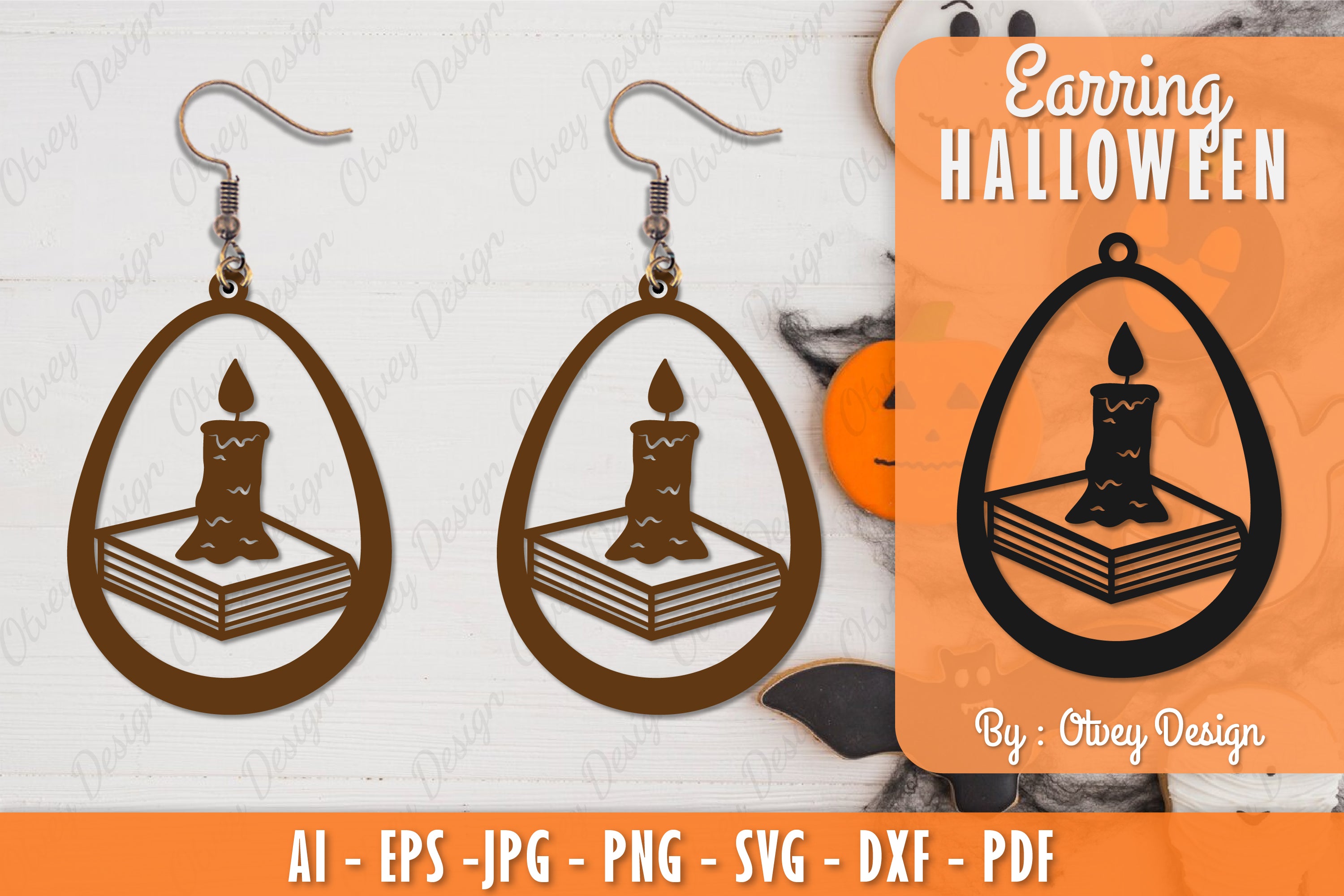 Earring Halloween Lasercut SVG Bundle 98 - CraftNest - Digital Crafting and Art