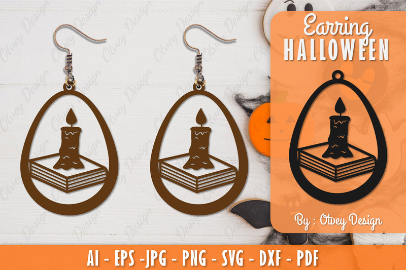 Earring Halloween Lasercut SVG Bundle 98 - CraftNest - Digital Crafting and Art