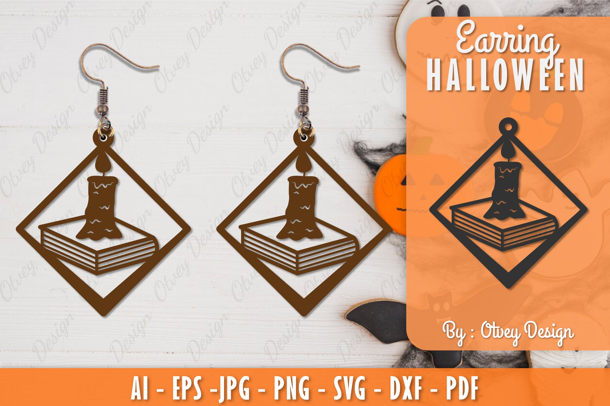 Earring Halloween Lasercut SVG Bundle 213 - CraftNest - Digital Crafting and Art