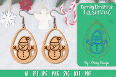 Christmas Earrings SVG Bundle 88 - CraftNest - Digital Crafting and Art