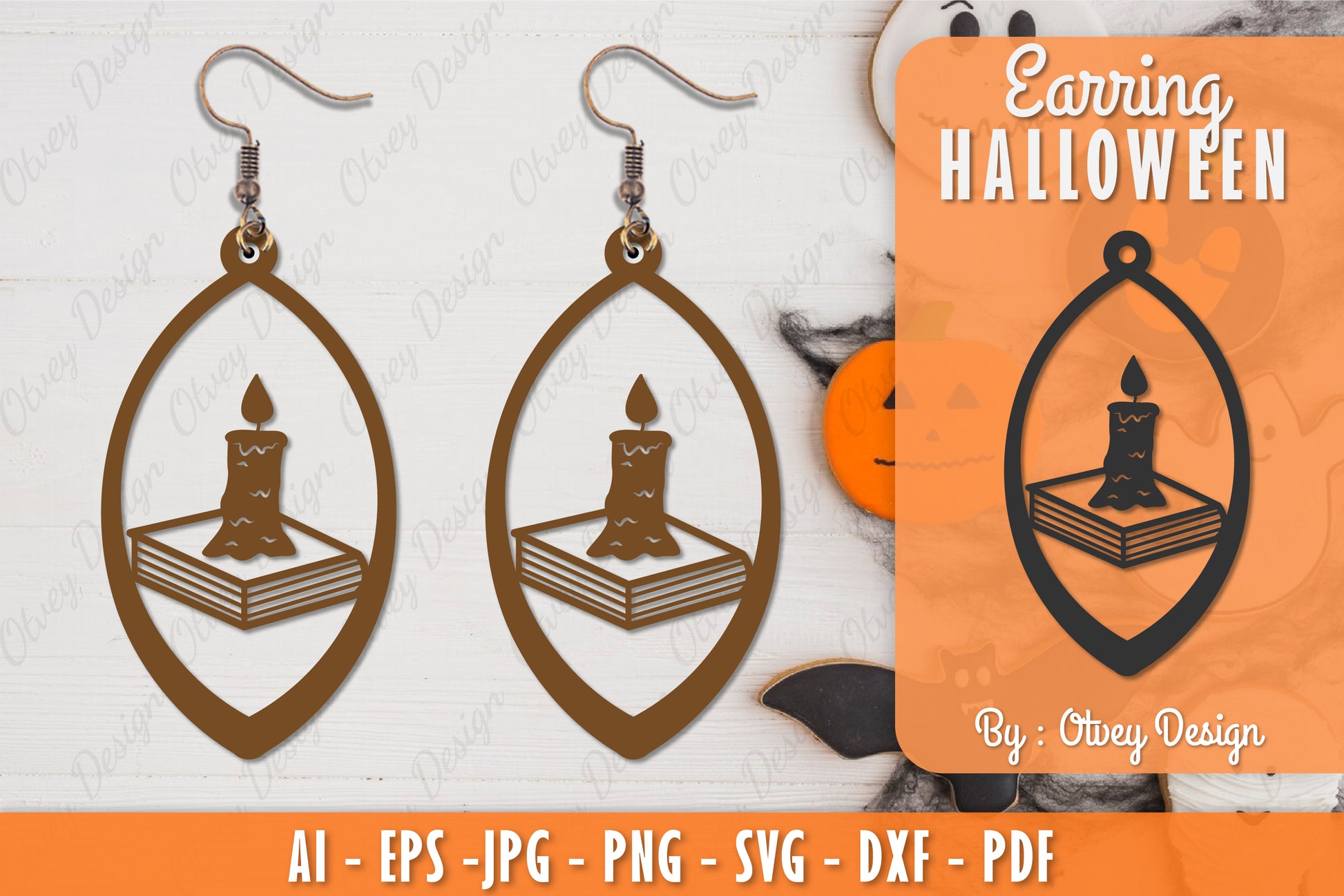 Halloween Earring Lasercut SVG Bundle 5 - CraftNest - Digital Crafting and Art