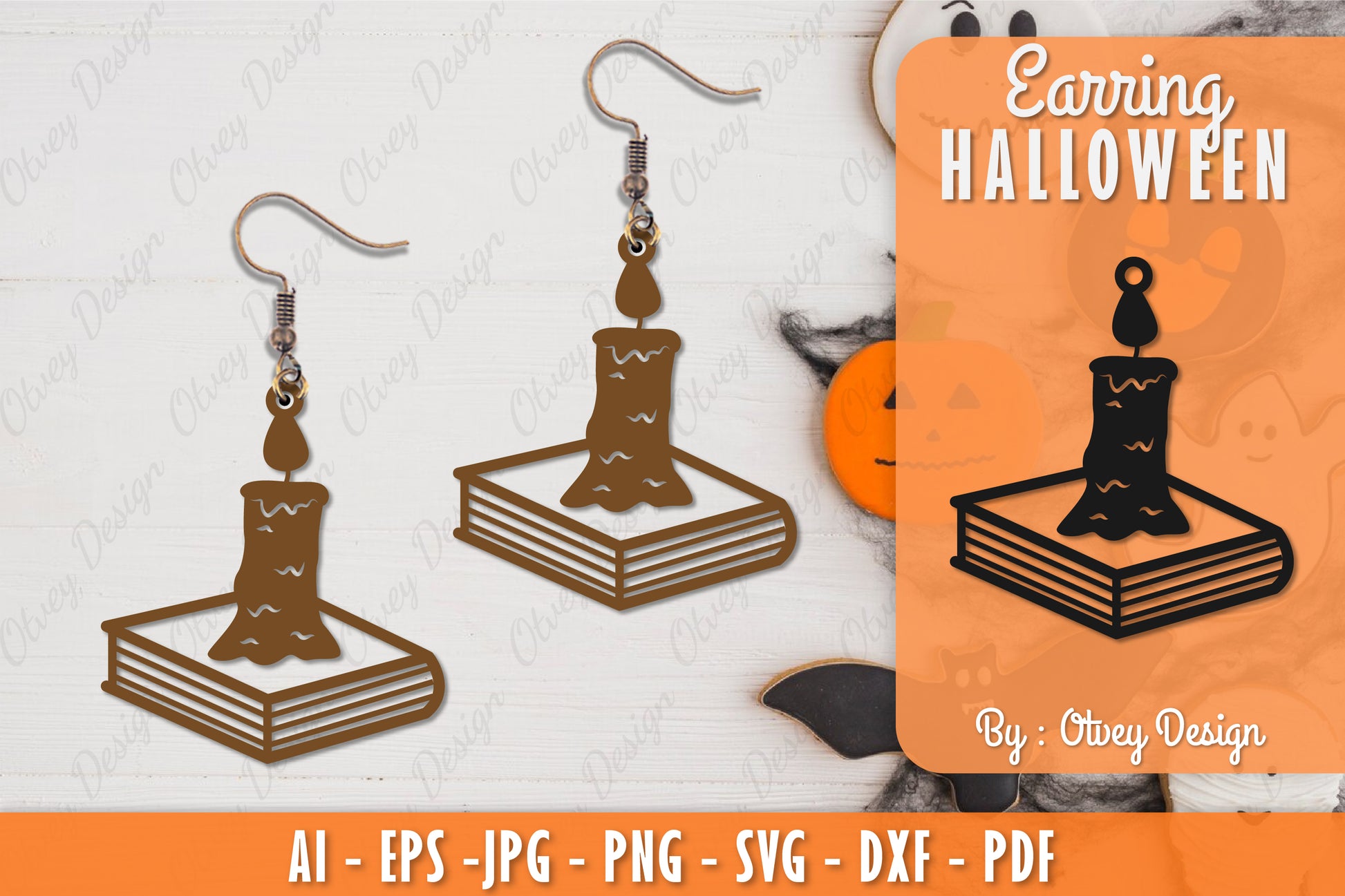 Earring Halloween Lasercut SVG Bundle 11 - CraftNest - Digital Crafting and Art