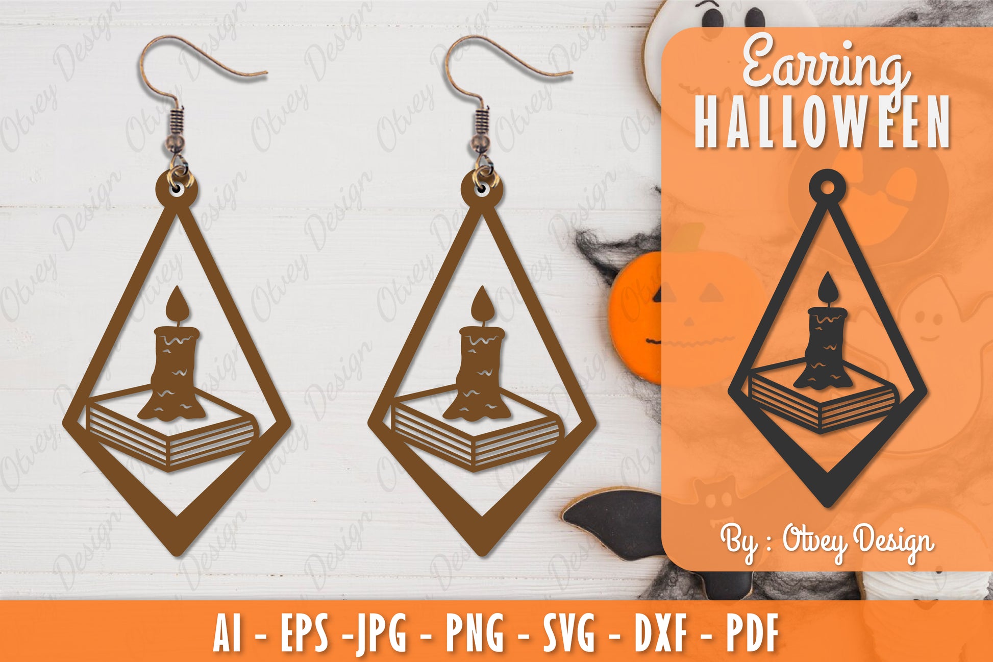 Earring Halloween Lasercut SVG Bundle 127 - CraftNest - Digital Crafting and Art