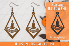 Earring Halloween Lasercut SVG Bundle 127 - CraftNest - Digital Crafting and Art