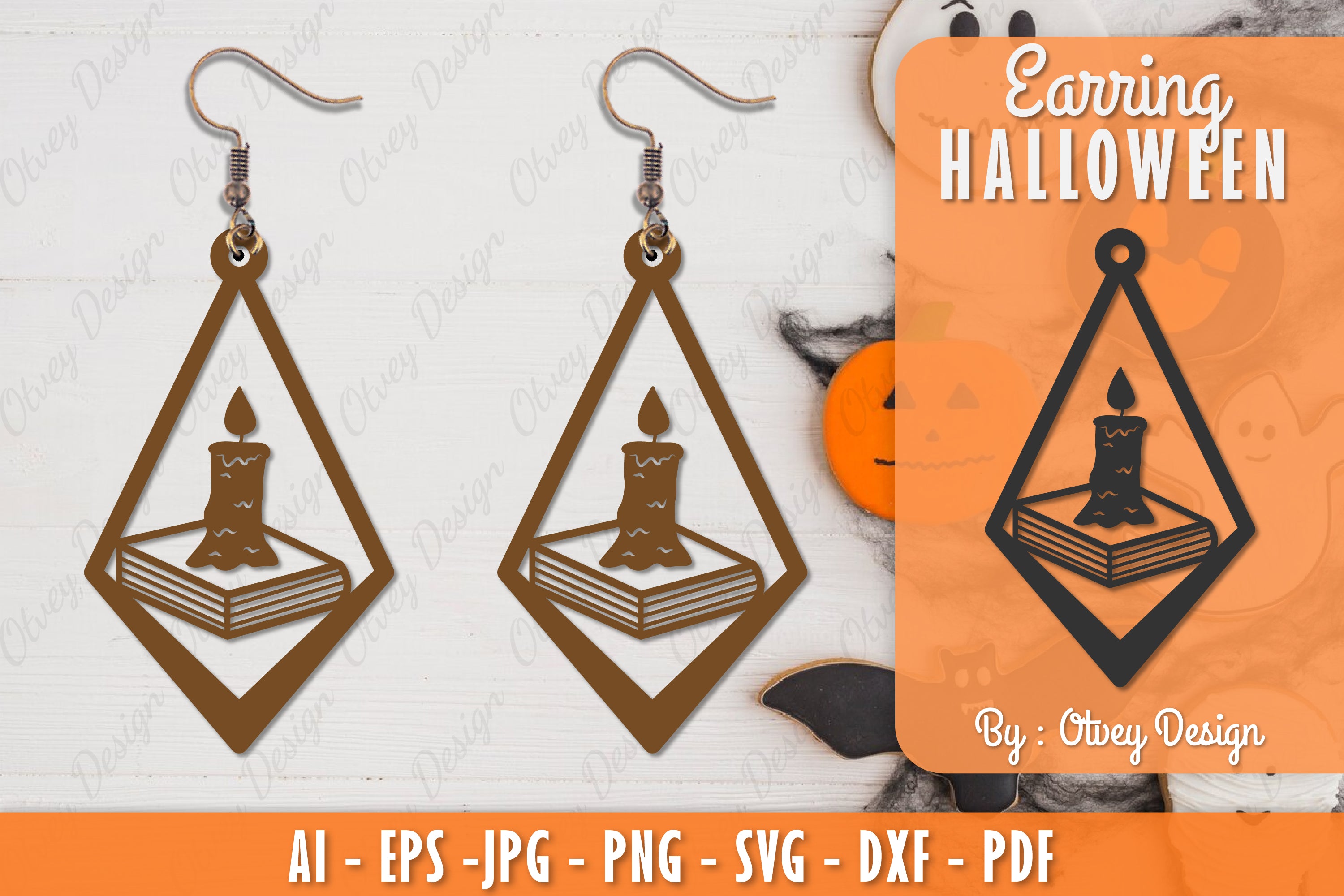 Earring Halloween Lasercut SVG Bundle 127 - CraftNest - Digital Crafting and Art