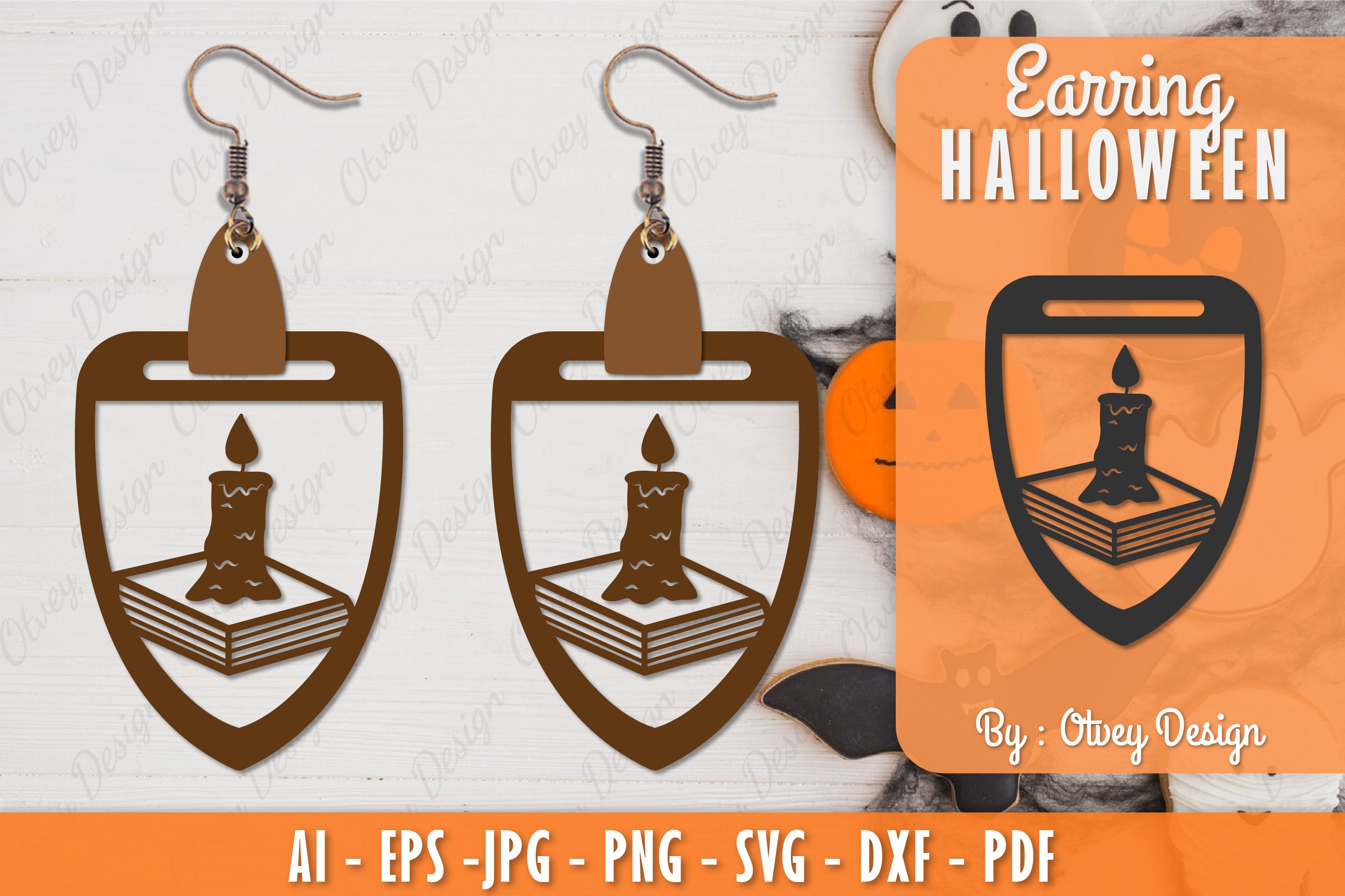 Earring Halloween Lasercut SVG Bundle 243 - CraftNest - Digital Crafting and Art