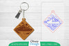 Keychain Sunset Mountain Lasercut SVG Bundle