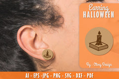 Earring Halloween Lasercut SVG Bundle 71 - CraftNest - Digital Crafting and Art