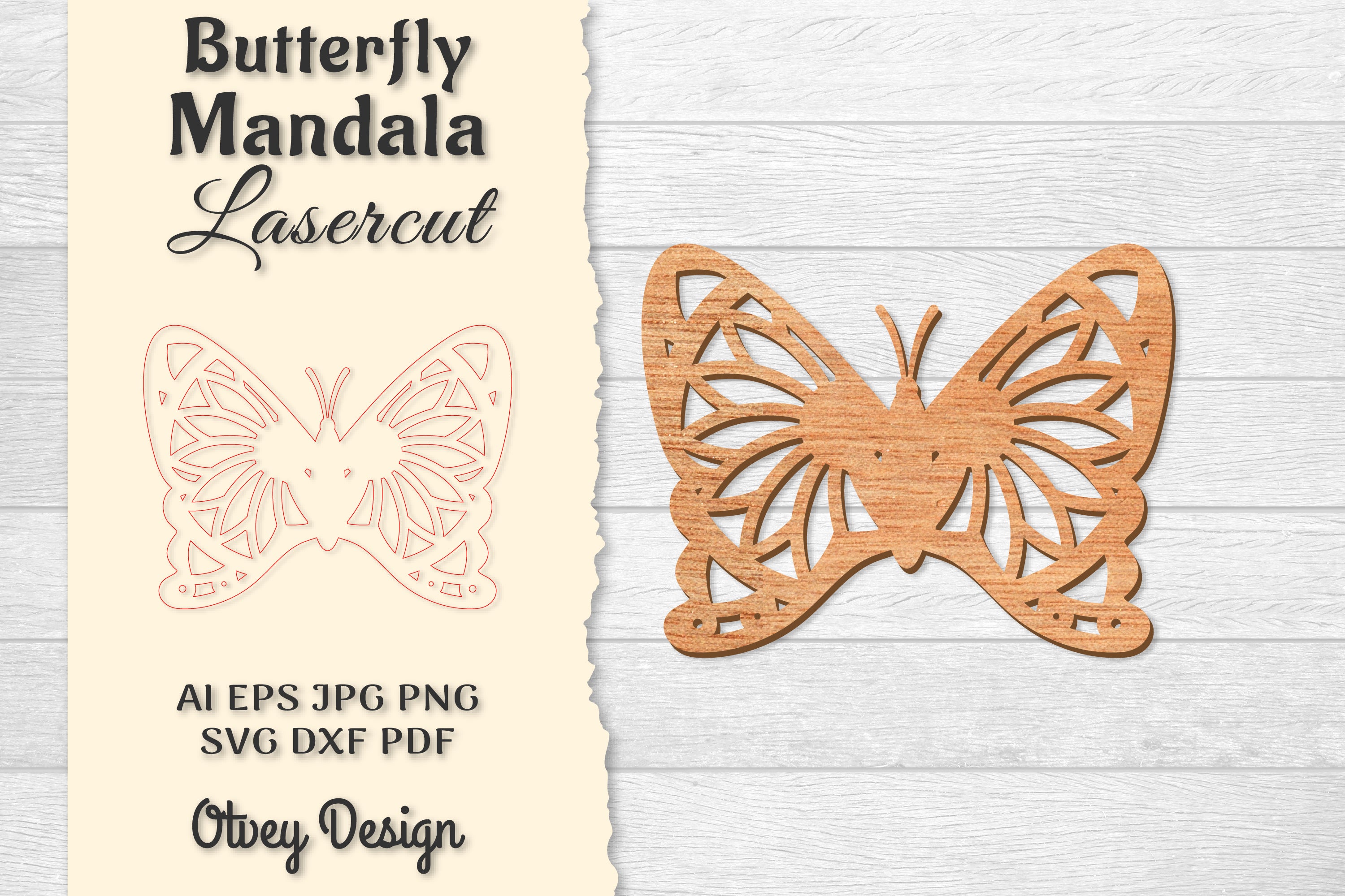 Butterfly Mandala Lasercut SVG Bundle 1 - CraftNest - Digital Crafting and Art