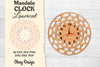 Clock Mandala Lasercut SVG Bundle