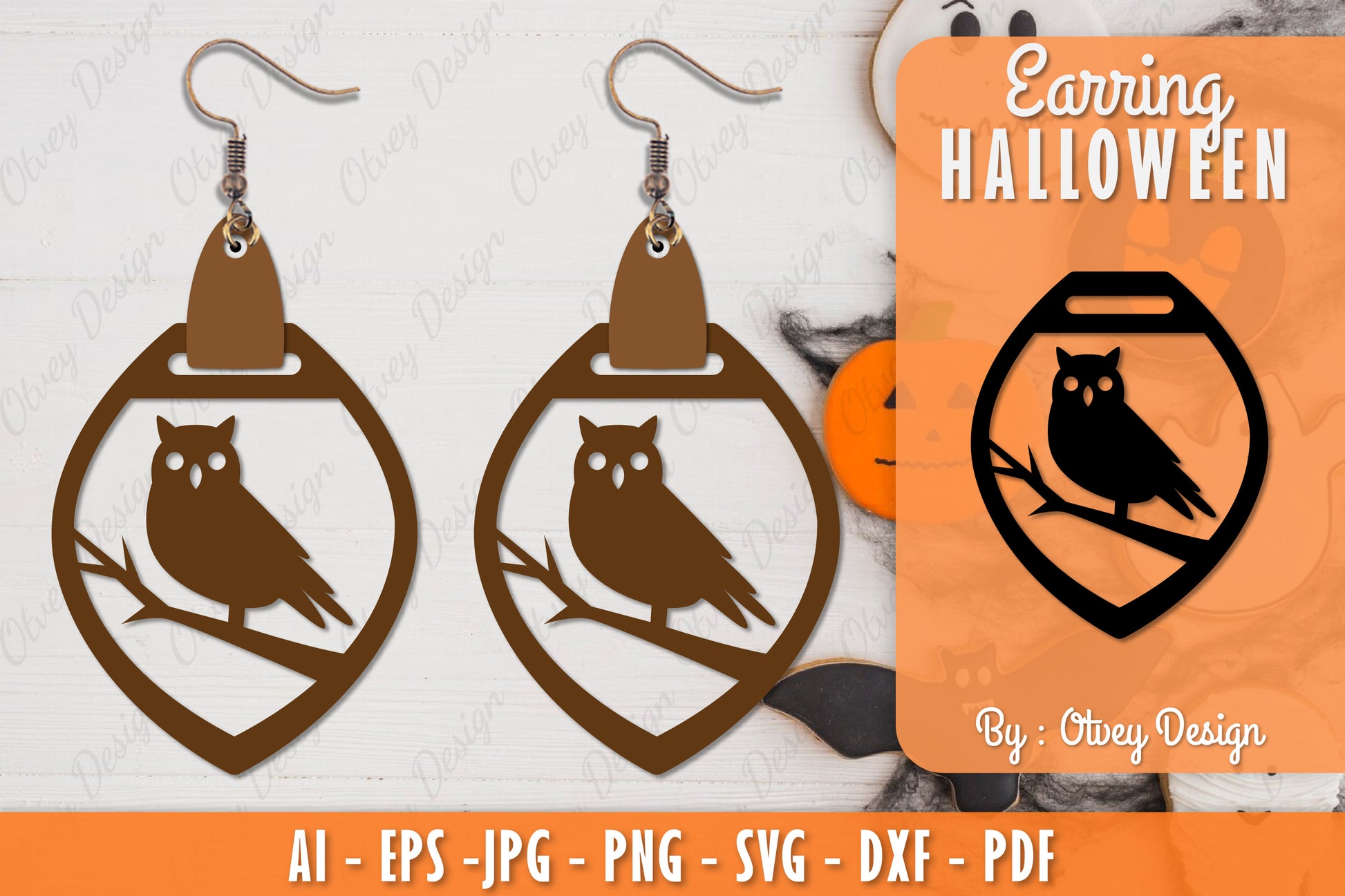 Earring Halloween Lasercut SVG Bundle 263 - CraftNest - Digital Crafting and Art