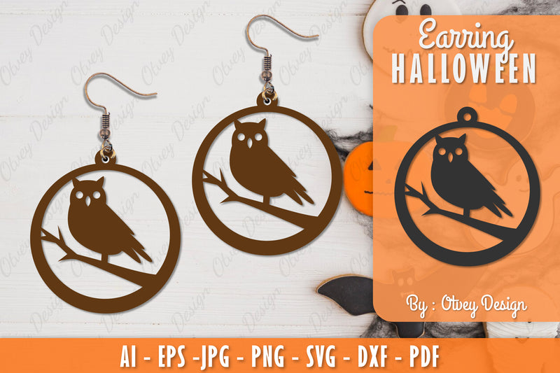 Earring Halloween Lasercut SVG Bundle 175 - CraftNest - Digital Crafting and Art