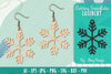 Snowflake Earring Lasercut SVG Bundle