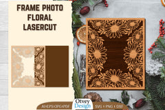 Floral Lasercut Frame Photo SVG Bundle - CraftNest - Digital Crafting and Art