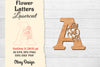 Flower Letters Laser Cut File SVG Bundle
