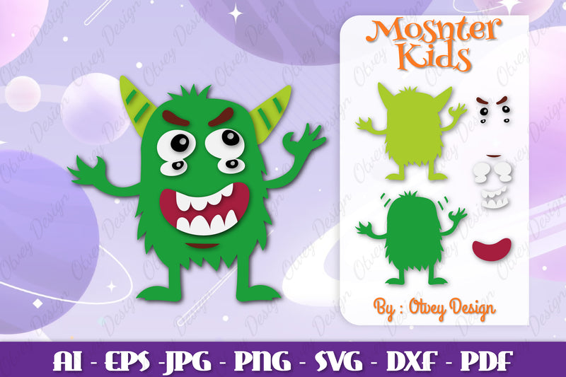 Monster Kids SVG Bundle - CraftNest - Digital Crafting and Art