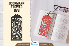 Bookmark Flower SVG Bundle 83 - CraftNest - Digital Crafting and Art