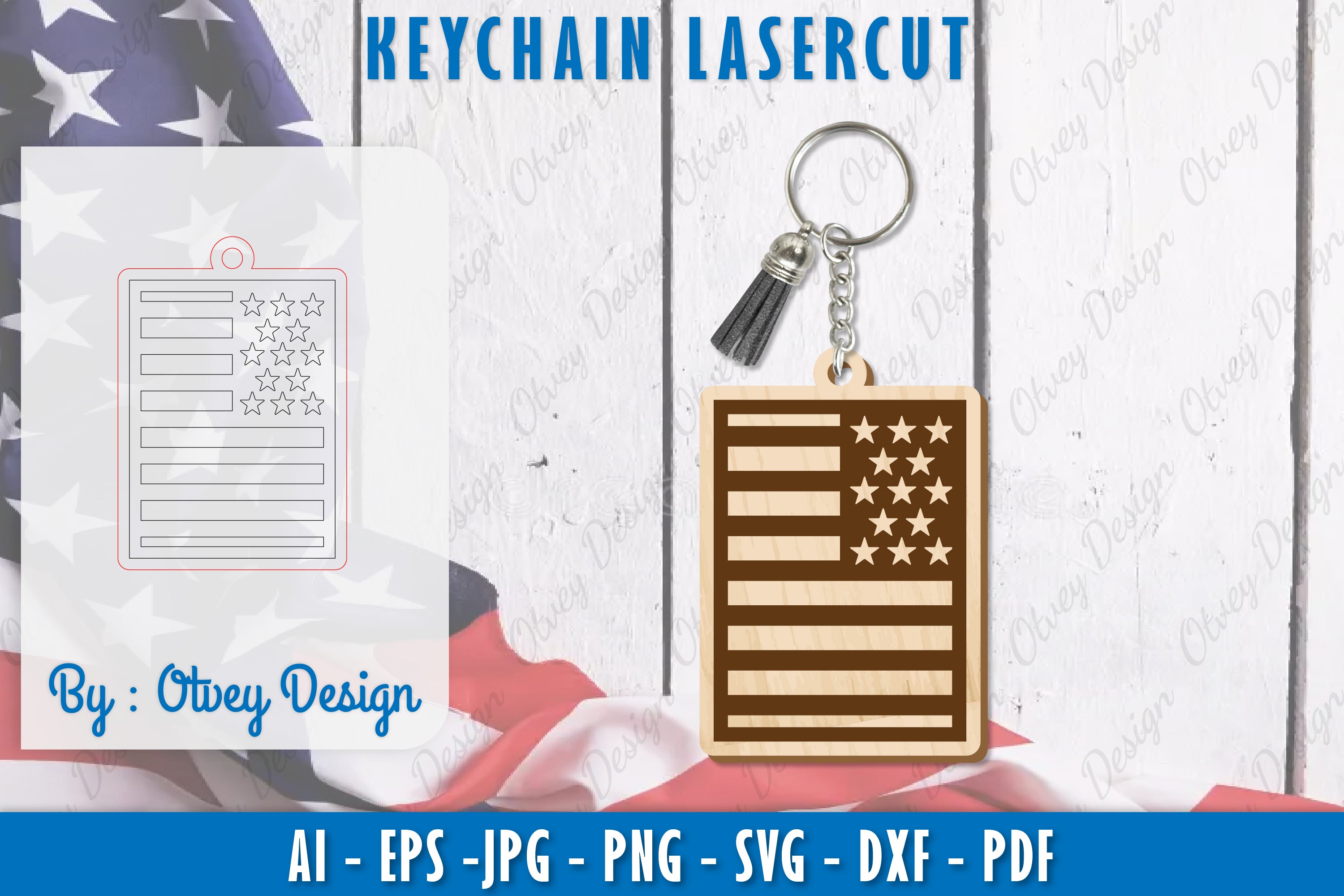 4th of July Keychain SVG Bundle 22 - CraftNest - Digital Crafting and Art