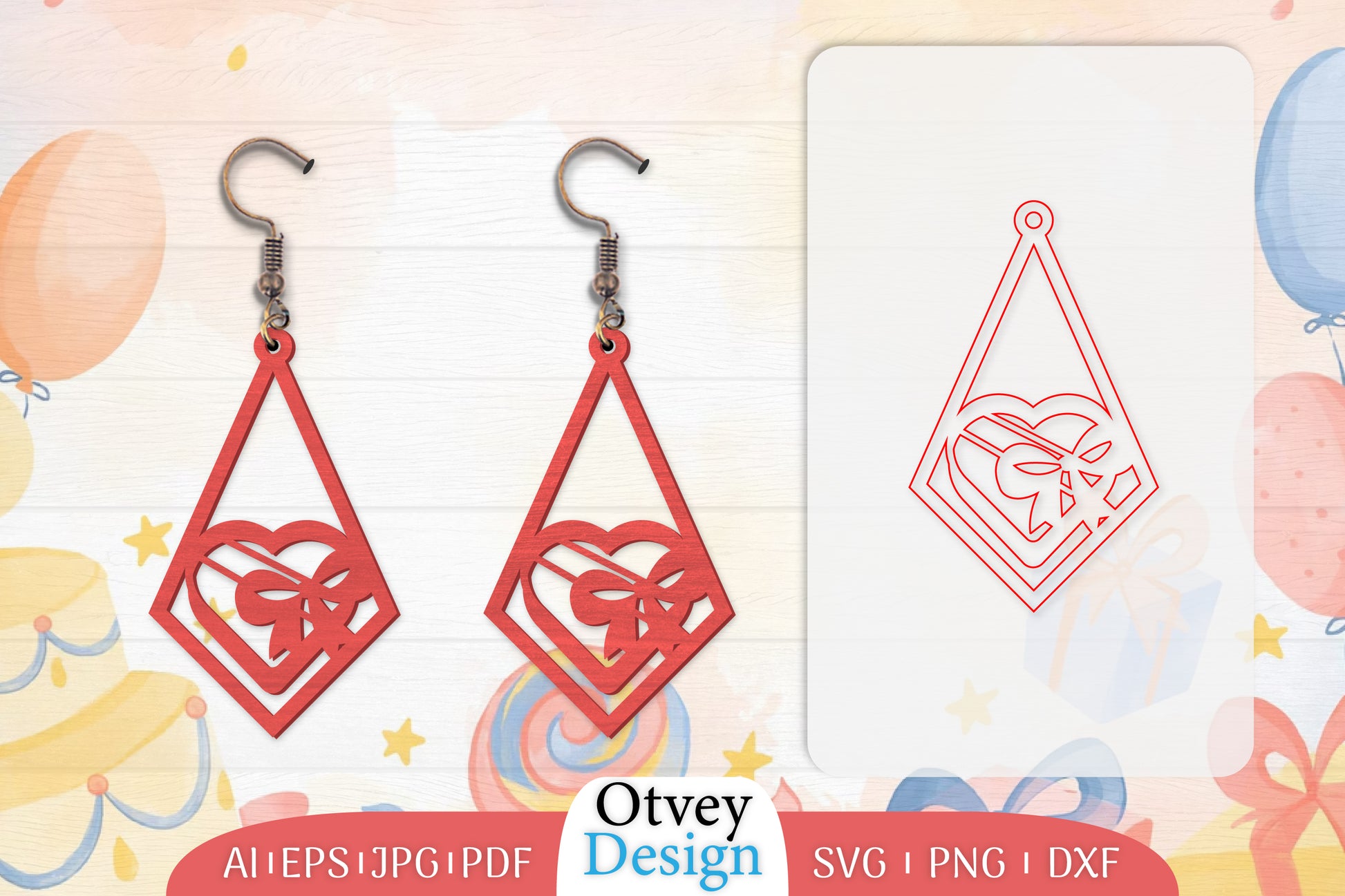 13th Birthday Earrings Lasercut SVG Bundle 5 - CraftNest - Digital Crafting and Art