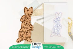 Rabbit Flower Lasercut SVG Bundle 1 - CraftNest - Digital Crafting and Art