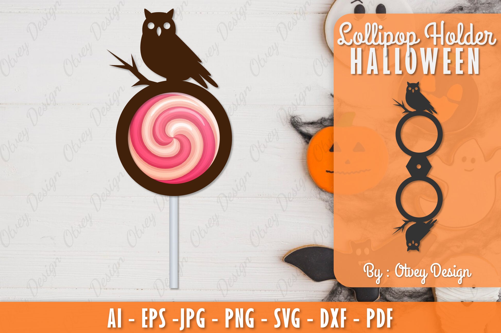 Halloween Lollipop Holder SVG Bundle 1 - CraftNest - Digital Crafting and Art
