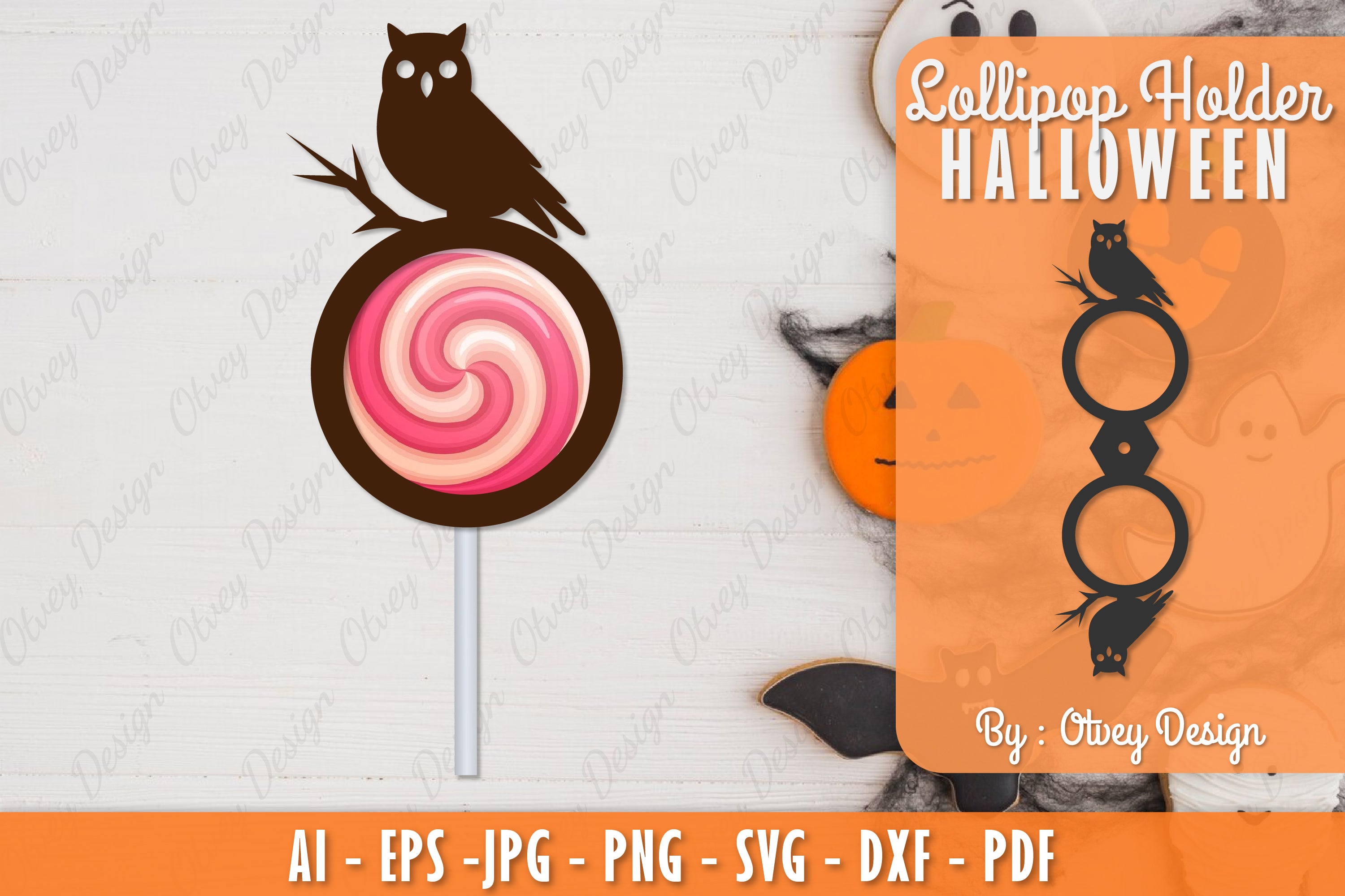 Halloween Lollipop Holder SVG Bundle 1 - CraftNest - Digital Crafting and Art