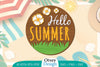 Summer Round Door Hanger SVG Bundle