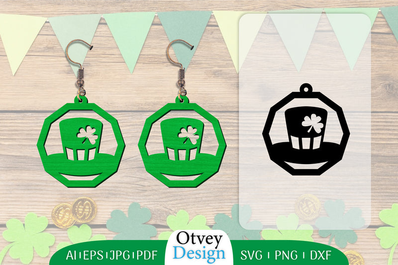 St Patrick's Day Earring Lasercut SVG Bundle 100 - CraftNest - Digital Crafting and Art