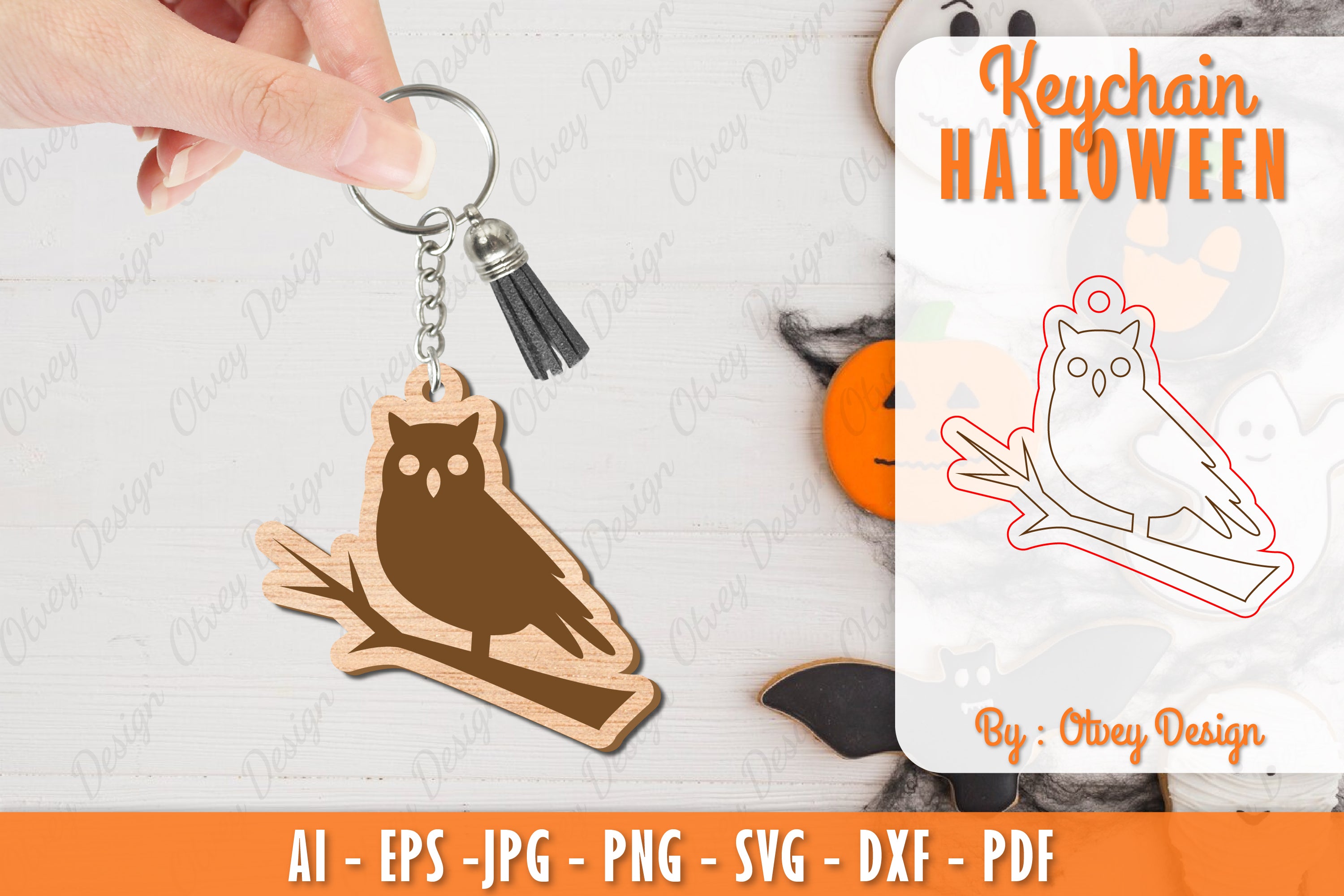 Keychain Halloween Lasercut SVG Bundle 1 - CraftNest - Digital Crafting and Art