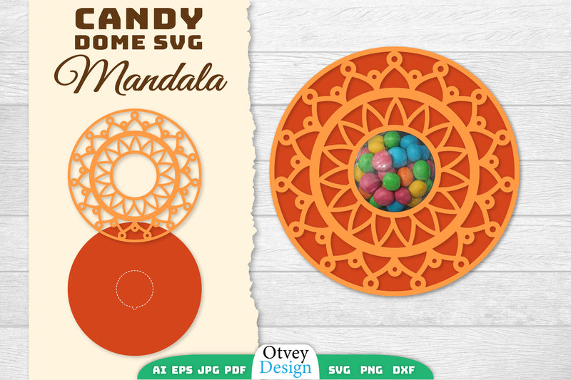 Candy Dome Mandala SVG Bundle 1 - CraftNest - Digital Crafting and Art