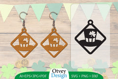 Earring St Patrick's Day Lasercut SVG Bundle 3 - CraftNest - Digital Crafting and Art