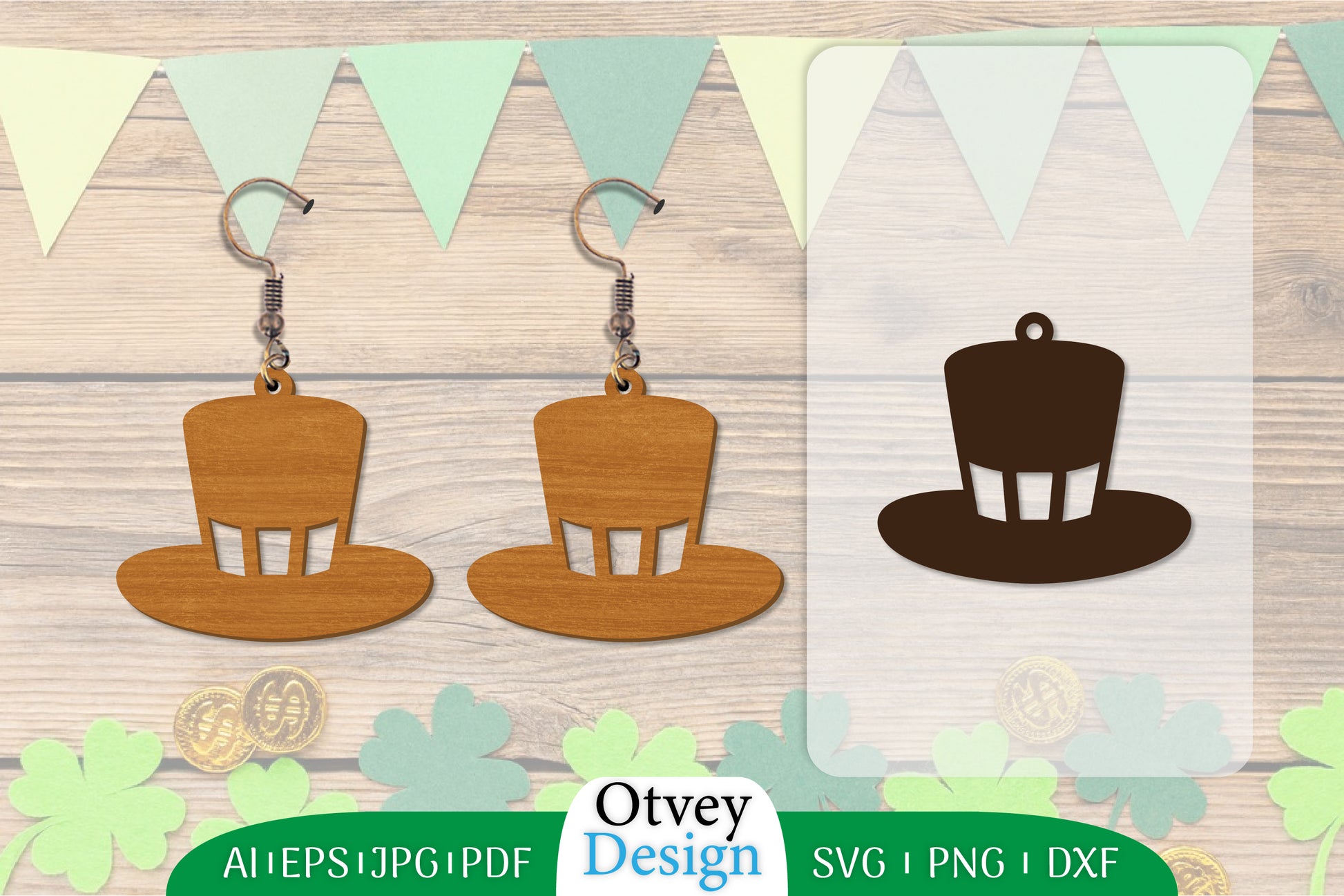 St Patrick's Day Earring SVG Bundle 1 - CraftNest - Digital Crafting and Art