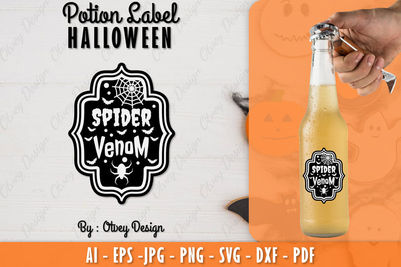 Halloween Potion Label SVG Bundle 21 - CraftNest - Digital Crafting and Art