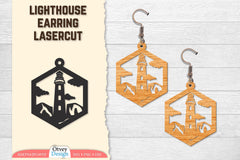Lighthouse Earring Lasercut SVG Bundle 61 - CraftNest - Digital Crafting and Art