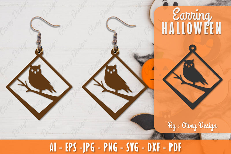 Earring Halloween Lasercut SVG Bundle 205 - CraftNest - Digital Crafting and Art