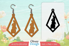 Earring Rabbit Lasercut SVG Bundle 55 - CraftNest - Digital Crafting and Art