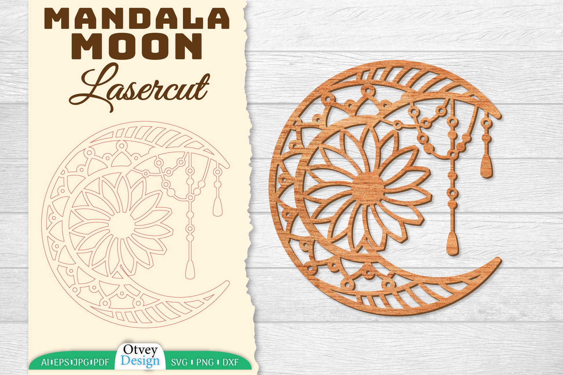 Moon Mandala Lasercut SVG Bundle 1 - CraftNest - Digital Crafting and Art