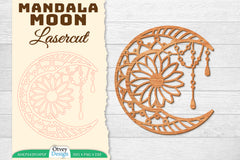 Moon Mandala Lasercut SVG Bundle 1 - CraftNest - Digital Crafting and Art